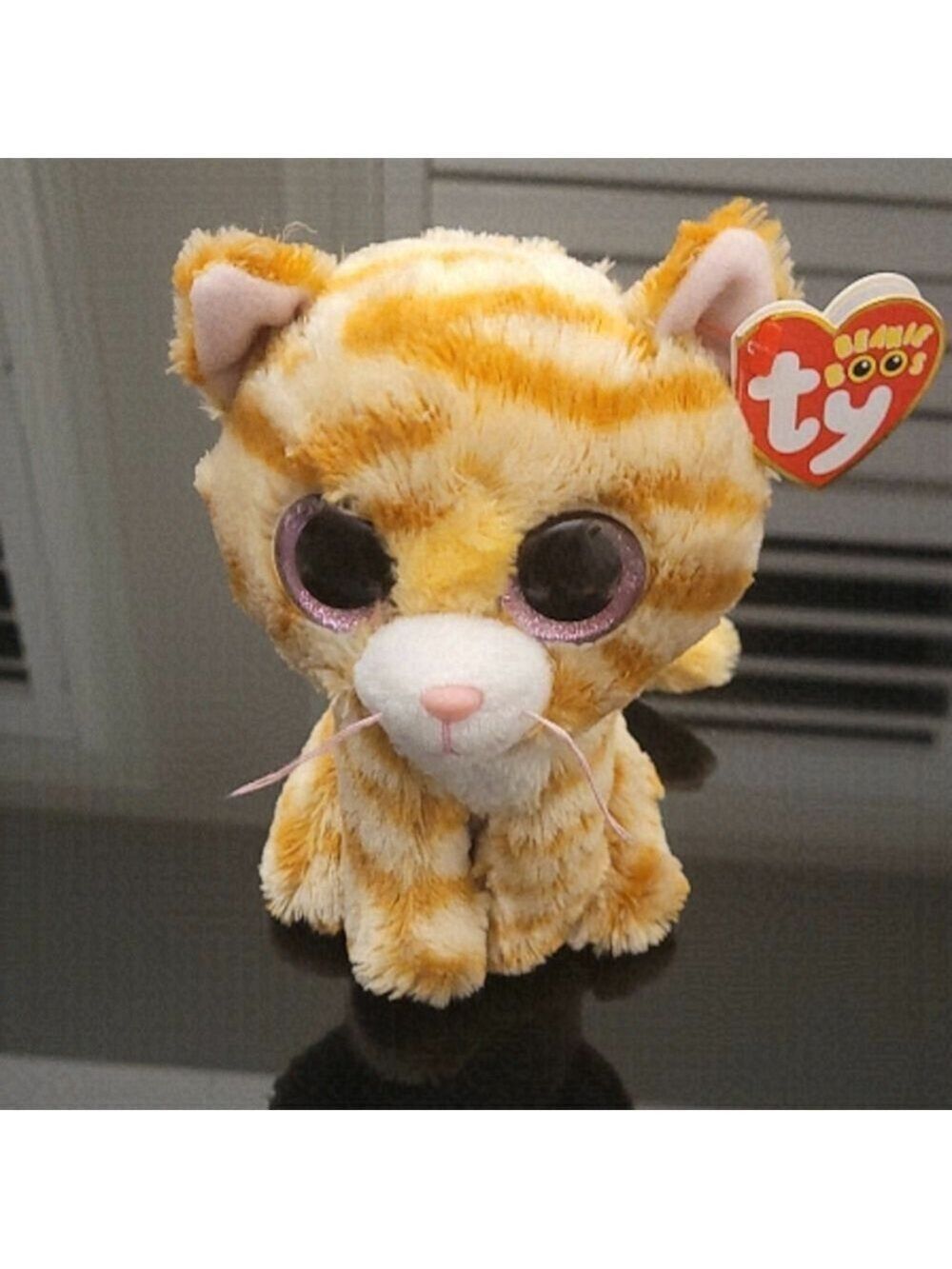 Tabitha Tabby Cat Beanie Boo Medium - Stuffed Animal by Ty (37034)